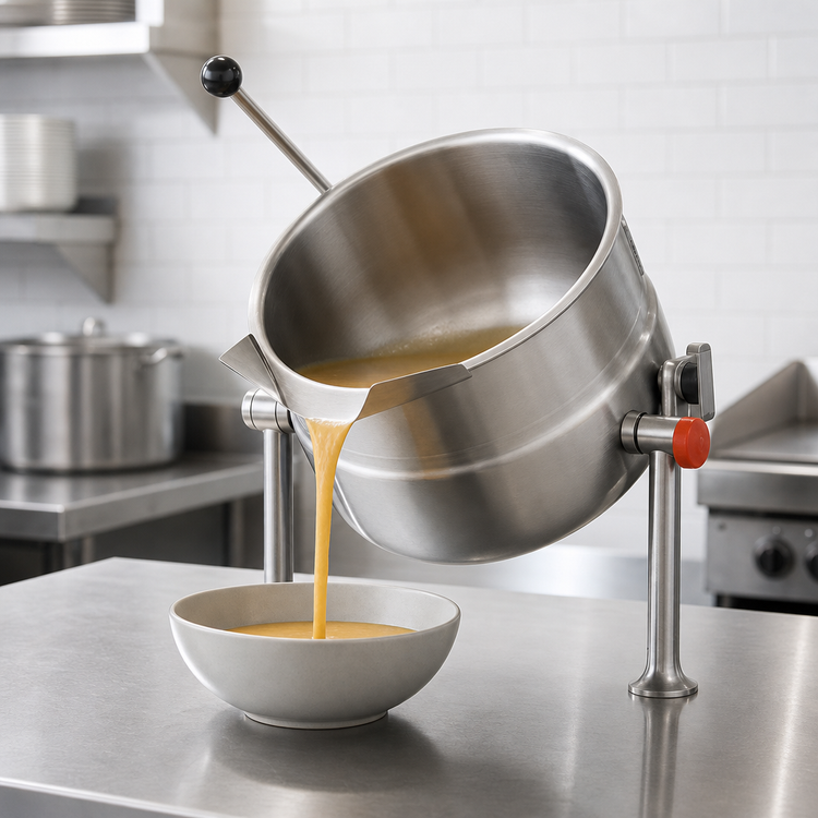 Product image #4 for Cleveland Range KDT3T 3-Gallon Countertop Tilting Direct Steam Kettle