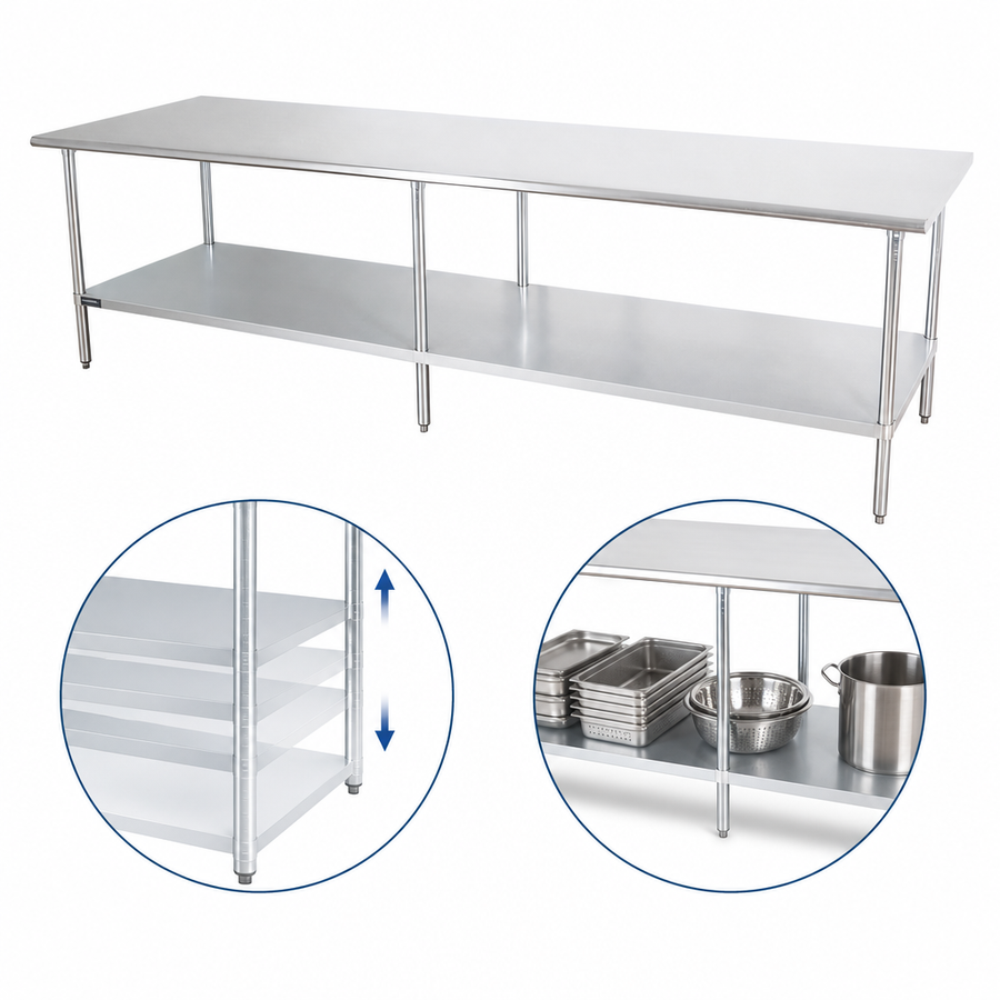 Adjustable Galvanized Undershelf