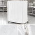 Thumbnail image #4 for Metro Waterproof Vinyl-Nylon Banquet Cart Cover with PVC Zipper, 72 x 24 x 54 Inch, White