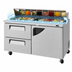 Thumbnail image #4 for Turbo Air Super Deluxe 60-Inch Two-Section Sandwich/Salad Prep Table with 2 Drawers and 1 Right-Hinged Door