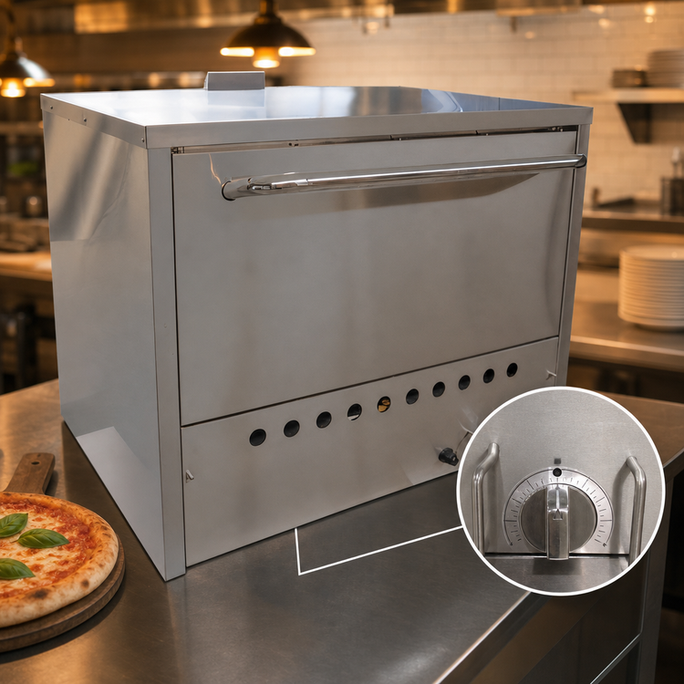 Product image #4 for Comstock-Castle Countertop Gas Pizza Oven with 2 Hearth Decks, 30,000 BTU