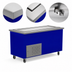 Thumbnail image #4 for Randell 86-Inch Mobile Modular Enclosed-Base Frost Top Serving Station, 6-Pan Capacity