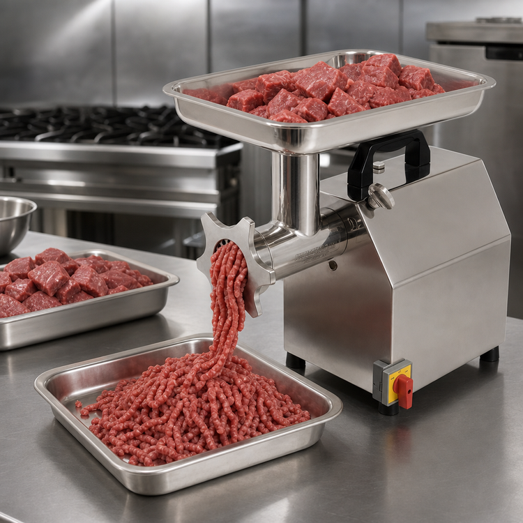 Product image #4 for BakeMax Heavy Duty Electric Countertop Meat Grinder, #22 Hub, 1-1/2 HP