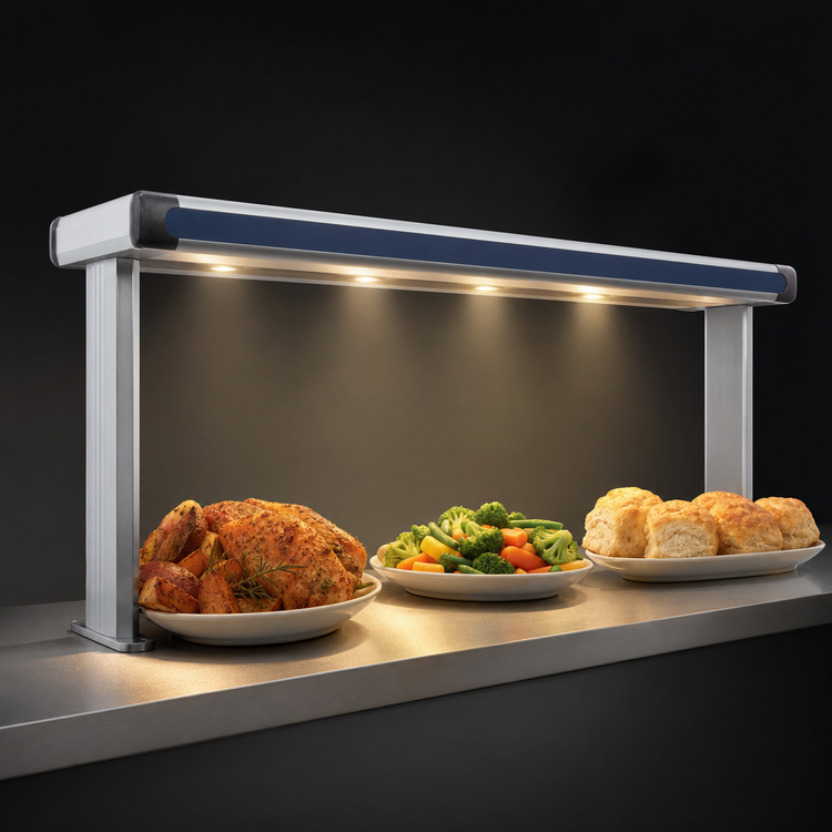 Product image #4 for Hatco Glo-Ray Designer Dual Strip Heater with Lights, 33-1/2 Inch Wide, Aluminum, 1440 Watts