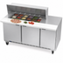 Thumbnail image #5 for Beverage-Air Three-Section Mega Top Refrigerated Prep Table, 72 Inch, 3 Door