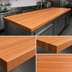 Thumbnail image #4 for John Boos Boos Block American Cherry Edge Grain Kitchen Countertop, 144 x 38 x 3 Inch, Varnique Finish