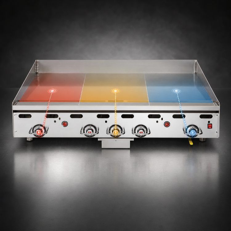 Product image #5 for Vulcan Heavy Duty Countertop Gas Griddle with 36-Inch x 30-Inch Cooking Surface, 1-Inch Polished Steel Plate