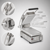 Thumbnail image #4 for Pro-Max 2.0 7.5 x 14.2-Inch Smooth Aluminum Countertop Sandwich Grill, 240V