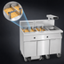 Thumbnail image #4 for Imperial Electric 6-Tank Floor Fryer with 50 lb. Capacity Tanks, Built-In Filter System, and Dump Station