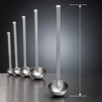 Thumbnail image #4 for Admiral Craft LD-6 6 oz. 12-Inch Two-Piece Brushed Stainless Steel Ladle