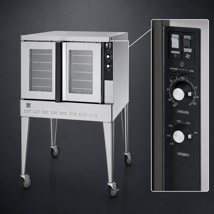 Product image #4 for Blodgett Zephaire Series Gas Single-Deck Full-Size Standard-Depth Commercial Convection Oven, 5-Pan Capacity