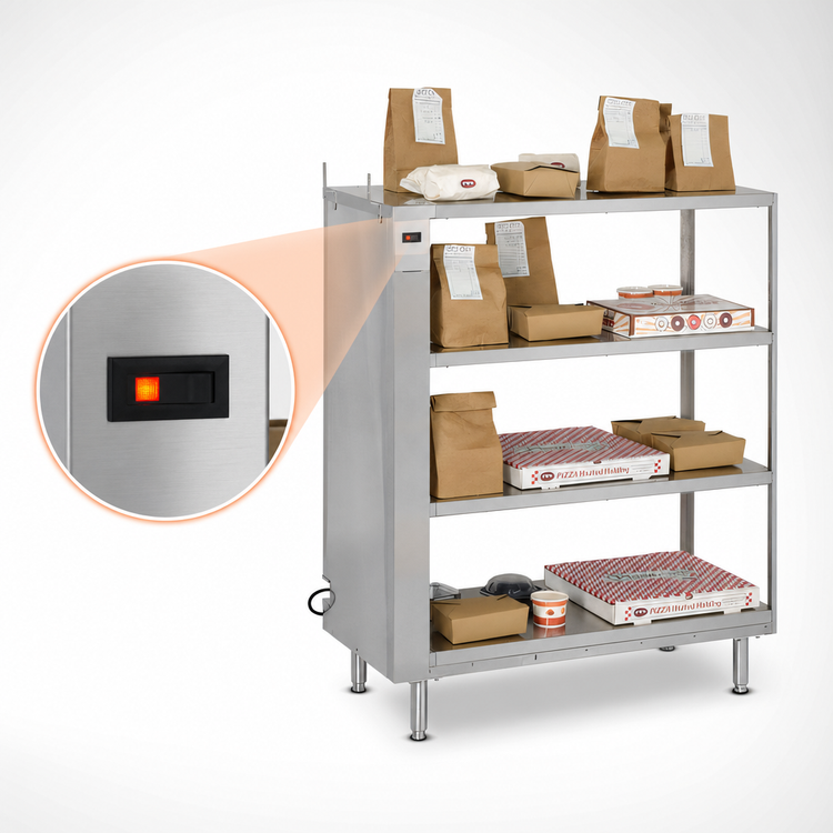 Product image #4 for FWE 43-Inch 4-Tier Heated Holding Shelf with Electronic Controls