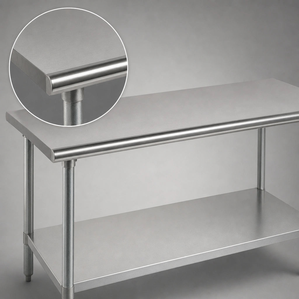 Rolled Rim Edge Top