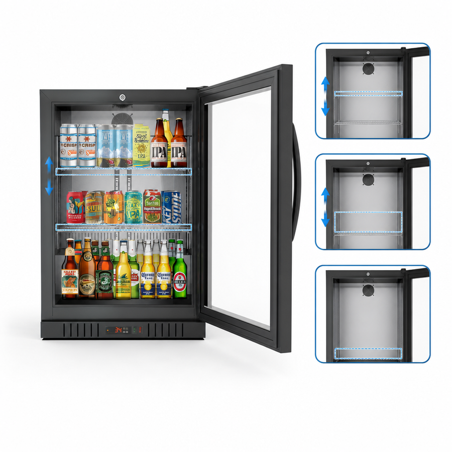 Adjustable, Removable Shelves