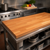 Thumbnail image #4 for Boos Block American Cherry Blended Edge Grain Kitchen Countertop, 120 x 30 Inch, 1-1/2 Inch Thick, Varnique Finish