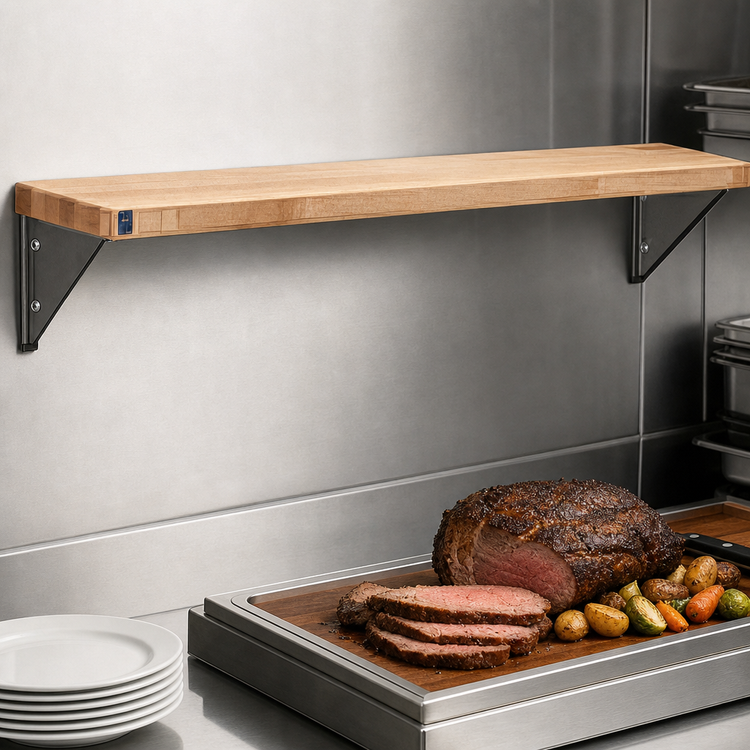Product image #4 for Eagle Group Hardwood Cutting Board for HT3 Carving Station, 48 x 8 x 1-1/4 Inches, Stationary Brackets