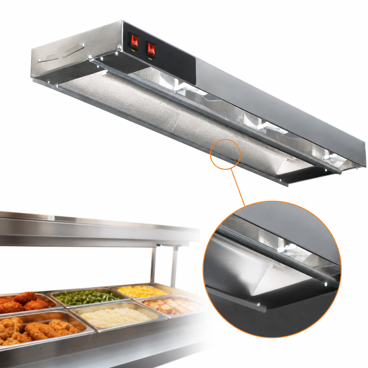 Product image #4 for Eagle RedHots 72-Inch Standard-Watt Lighted Strip Heat Lamp with Remote, Single Rod, 240V