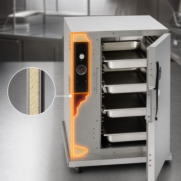 Product image #4 for Cres Cor Mobile Heated Holding Cabinet, Under-Counter, 1 Section, 8-Pan Capacity