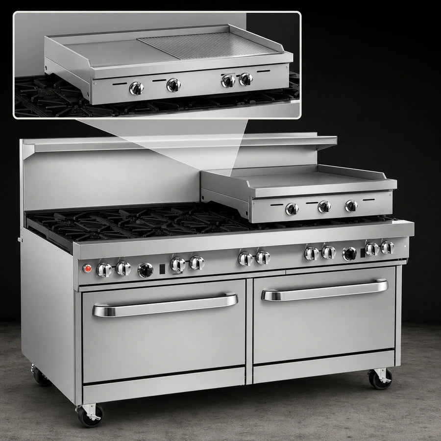 Raised 24-Inch Griddle/Broiler