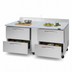 Thumbnail image #4 for Turbo Air PRO Series 72-5/8-Inch Two-Section Refrigerated Work Top with 4 Drawers