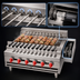 Thumbnail image #4 for American Range ARKB-24-R Countertop Gas Rotisserie Kebob Broiler, 24 Inch, 8 Skewers