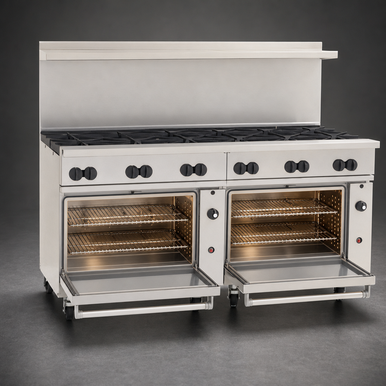 Product image #4 for Wolf Challenger XL 72-Inch Commercial Gas Range with 12 Open Burners and 2 Standard Ovens