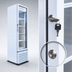 Thumbnail image #4 for Beverage Air Marketeer 1-Section Hinged Glass Door Refrigerated Merchandiser, 7.69 Cu. Ft., White, Bottom-Mounted, Self-Contained
