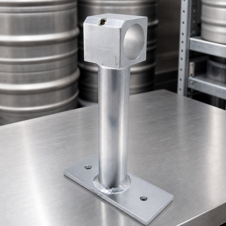 Product image #4 for Channel Manufacturing Offset Keg Stop Accessory for Keg Storage, 4 x 8 Inch Aluminum