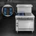 Thumbnail image #4 for Imperial Spec Series Heavy Duty 36-Inch Modular Gas Range with 4 Open Burners and 12-Inch Hot Top