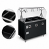 Thumbnail image #4 for Vollrath 2-Series Affordable Portable Deluxe 3-Well Mobile Hot Food Station with Breath Guard