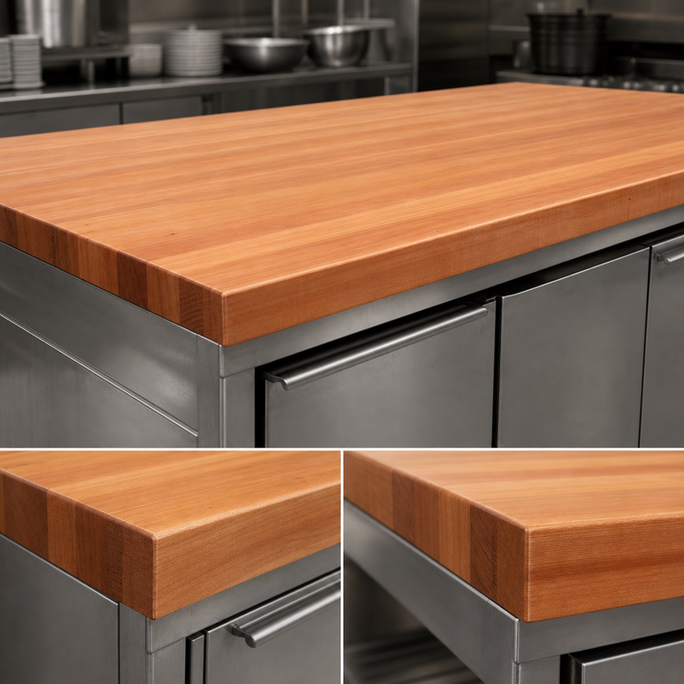 Product image #4 for Boos Block American Cherry Edge Grain Kitchen Countertop, 60 x 36 x 3 Inch, Oil Finish