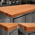 Thumbnail image #4 for Boos Block American Cherry Edge Grain Kitchen Countertop, 60 x 36 x 3 Inch, Oil Finish