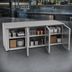 Thumbnail image #4 for Glastender LPDS72 Low Profile Back Bar Dry Storage Cabinet, 72 Inch, Three-Section, Non-Refrigerated