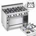 Thumbnail image #4 for Jade Bistro 48-Inch Shallow-Depth Heavy-Duty Gas Range with 8 Open Burners and Cabinet Base