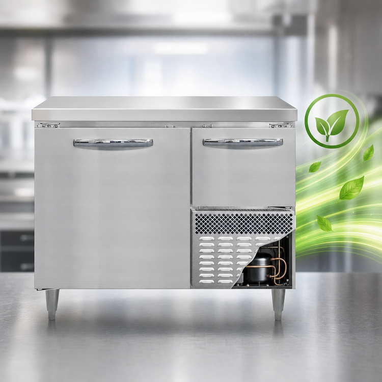 Product image #4 for Continental Refrigerator Designer Line DFA43NSS 43" Worktop Freezer with Solid Doors