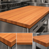 Thumbnail image #4 for Boos Block American Cherry Full-Length Edge Grain Kitchen Countertop, 96 x 42 x 3 Inch, Varnique Finish