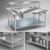 Thumbnail image #4 for Advance Tabco 144-Inch x 48-Inch 304 Stainless Steel Flat Top Work Table with Galvanized Undershelf