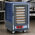 Thumbnail image #4 for Metro C5 3 Series Mobile Half-Height Heated Holding Cabinet with Blue Insulation Armour, Clear Door, Lip Load Slides, 17-Pan Capacity, 120V