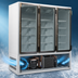 Thumbnail image #4 for Howard-McCray GF65BM-FF 3-Section 65 cu. ft. Bottom Mount Hinged Glass Door Freezer Merchandiser
