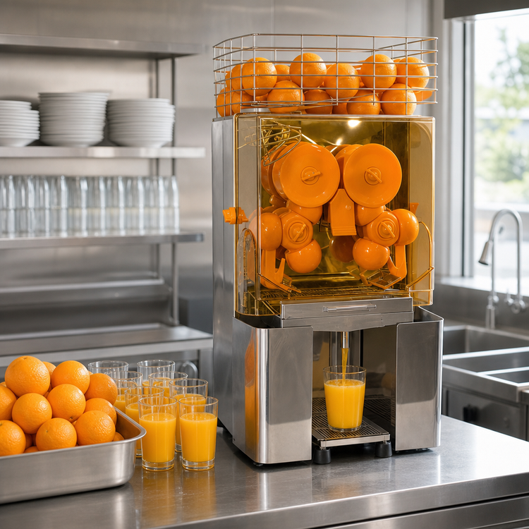 Product image #4 for JuiceMatic JM-20 Standard Manual Feed Stainless Steel Citrus Juicer