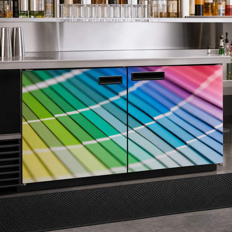 Product image #4 for Krowne Front-Only Vinyl Wrap for 52-Inch Backbar Cooler