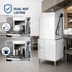 Thumbnail image #4 for Moyer Diebel MDHHD High-Temperature Extended Hood Door-Type Dishwasher/Pot Washer with 27-Inch Tray Opening