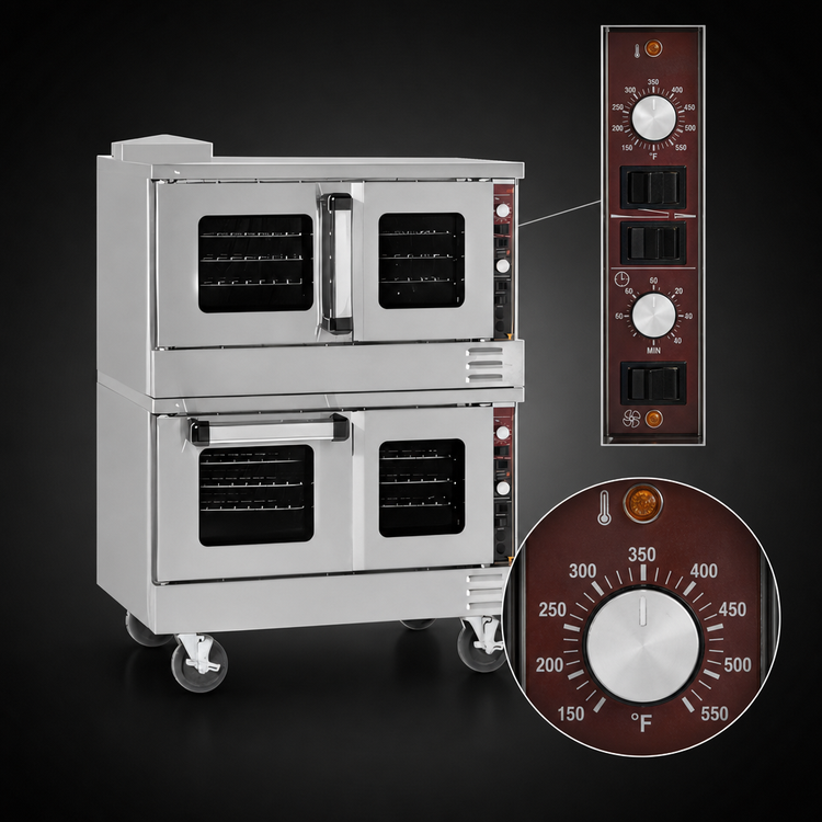 Product image #4 for Southbend TruVection Low-Profile Double-Deck Standard-Depth Gas Convection Oven, 5-Pan Capacity per Deck