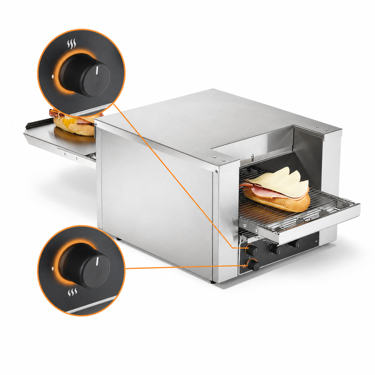 Product image #4 for Vollrath 40-Inch Countertop Conveyor Sandwich Oven, 10.5-Inch Conveyor, 208V