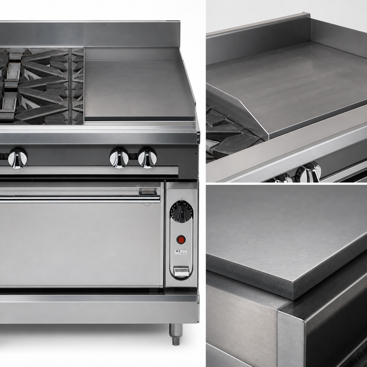 Product image #4 for Vulcan V Series 36-Inch Heavy Duty Gas Range with 2 Open Burners, 24-Inch Griddle, and Standard Oven