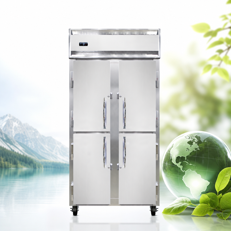 Product image #4 for Continental Refrigerator 2FSENHD Slim Line Two-Section Half-Door Reach-In Freezer