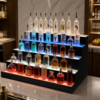 Thumbnail image #4 for Beverage Air LBD4-72L 72-Inch 4-Tier Lighted Liquor Display, 72-Bottle Capacity, Programmable LED Lighting