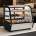 Thumbnail image #4 for Omcan 27-Inch Countertop Full-Service Refrigerated Display Case, 4.24 Cu. Ft., Curved Glass, Stainless Steel
