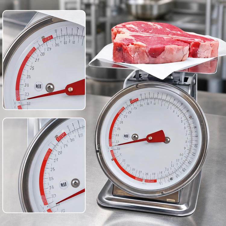 Product image #4 for Edlund HDR-2DP Top-Loading Dial Portion Control Food Scale with 8-1/2 Inch Stainless Steel Platform