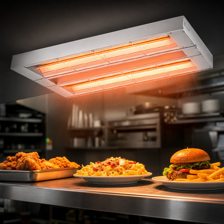 Product image #4 for Hatco Glo-Ray 54-Inch Double Infrared Strip Heater, Unlighted, Aluminum, 2500W